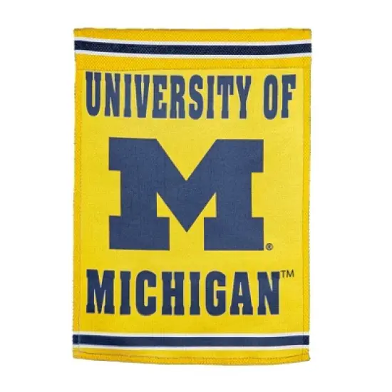 Embossed Suede Flag, House Size, University Of Michigan image {2}