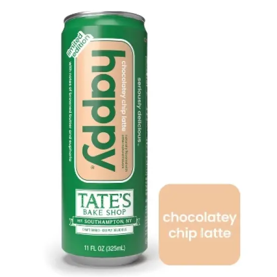 Happy Tate's Chocolate Chip Latte RTD - 11 fl oz image {6}