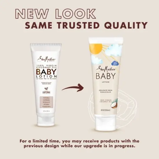 SheaMoisture Baby Lotion 100% Virgin Coconut Oil Hydrate & Nourish for Delicate Skin - 8 fl oz image {3}