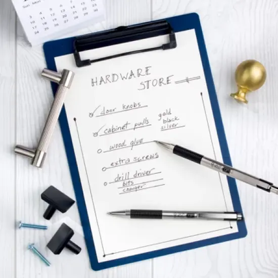 Zebra 4ct Gel Pens 0.7mm G-301 Stainless Steel Black: Contoured Grip, Low-Odor, Liquid Ink, Zebra Brand image {3}