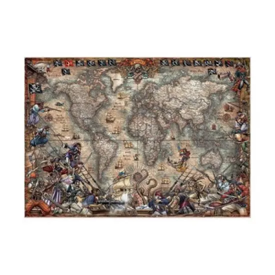 Educa Pirates Map Jigsaw Puzzle - 2000pc image {2}