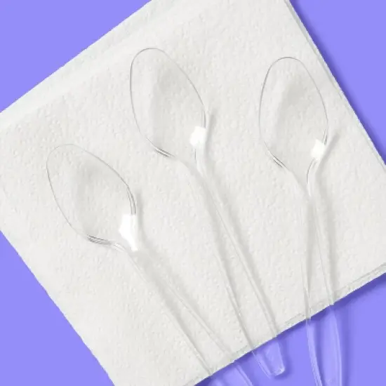 Premium Clear Plastic Spoons - 48ct - up&up&trade; image {1}