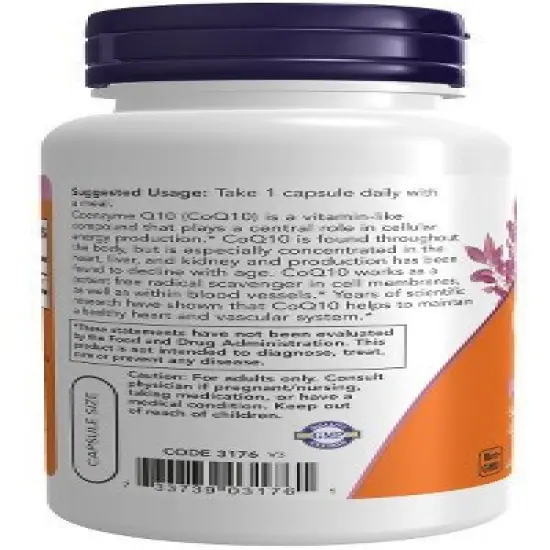 CoQ 10, 200 mg by Now Foods  -  60 VegCap image {2}
