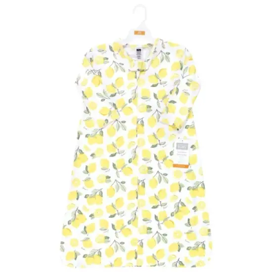 Hudson Baby Infant Girl Long Sleeve Cotton Jersey Sleeping Bag, Sack, Blanket, Lemon image {1}