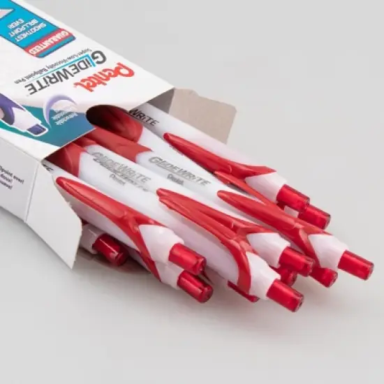 Pentel&reg; EnerGel RTX Retractable Liquid Gel Pen, (0.7mm) Metal Tip, Medium Line, Navy Blue Ink, 1 Dozen image {2}