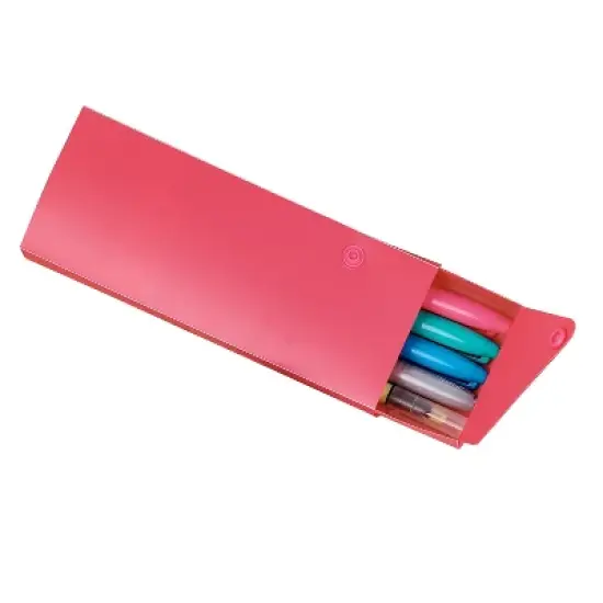 C-Line Plastic Snap Pencil Case Assorted Tropic Colors Pack of 24 (CLI05600-24) image {3}