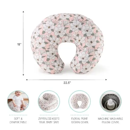 The Peanutshell Nursing Pillow for Breastfeeding, Breast Feeding Pillows for Babies, New Baby Essentials, Magnolia image {8}