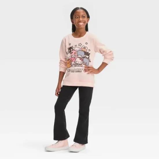 Girls' Hello Kitty & Friends Dreamy Pullover Sweatshirt - Pink image {2}