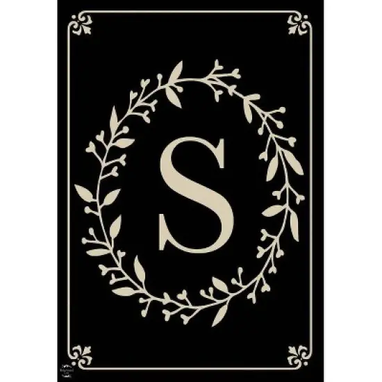 Briarwood Lane Everyday Garden Flag 12x18 For Outdoor Briarwood Lane Classic Monogram Letter S Garden Flag Flags For Outside image {2}