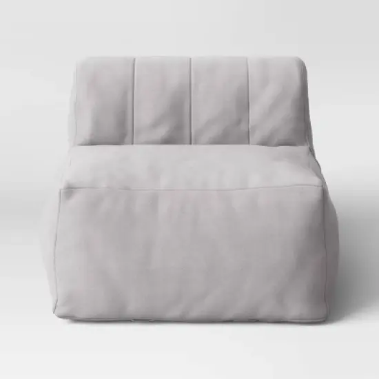 Modular Dorm Bean Bag Section Sofa Armless Gray - Room Essentials&trade; image {2}