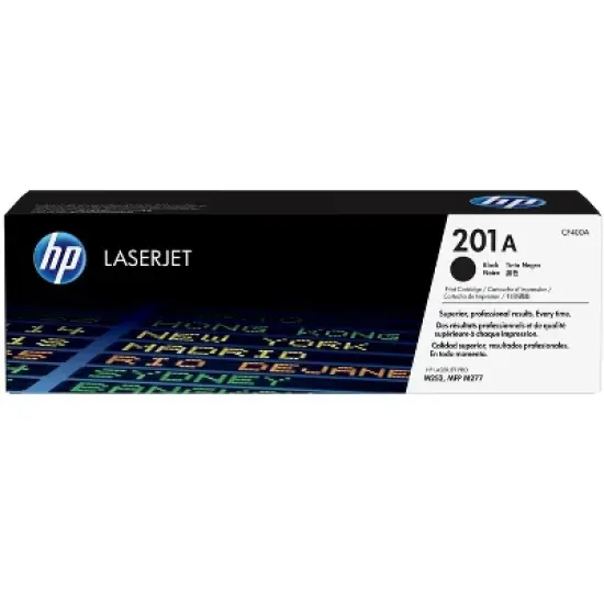 HP 201A Black Original LaserJet Toner Cartridge, ~1,420 pages, CF400A image {7}