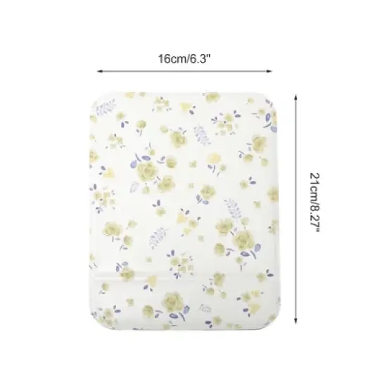 Unique Bargains Women Durable Makeup Mirror for Travel Yellow 1 Pc image {1}