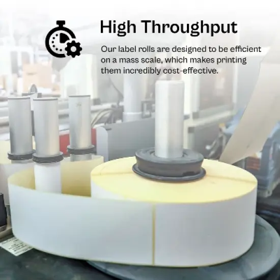 PSBM 4 Rolls 3" x 5" White Thermal Transfer Shipping Labels 3" Core (1190 Label/Roll) image {6}