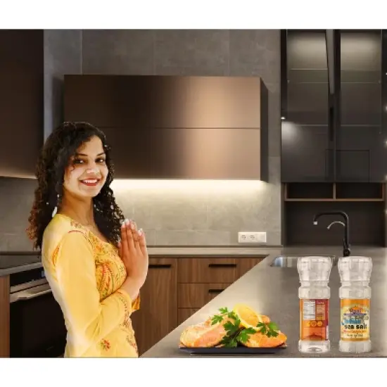 Indian Sea Salt Grinder Bottle - 4oz (115g) - Rani Brand Authentic Indian Products image {1}