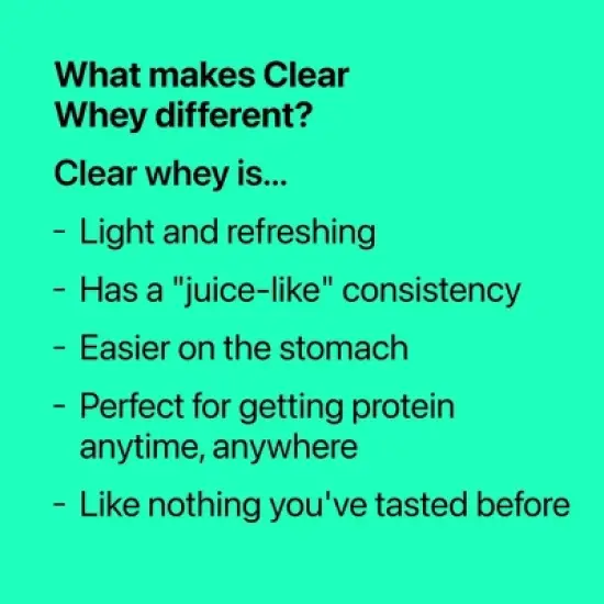 Oath Nutrition Clear Whey Protein Powder - Frosty Lemonade - 18 Servings: Gluten-Free, 20g Protein image {7}