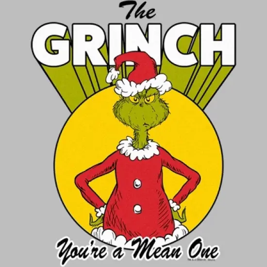 Men's Dr. Seuss Christmas Grinch You're a Mean One T-Shirt image {1}