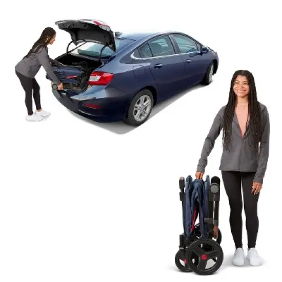 Radio Flyer Atlas Kid and Cargo Stroller Wagon - Blue image {11}