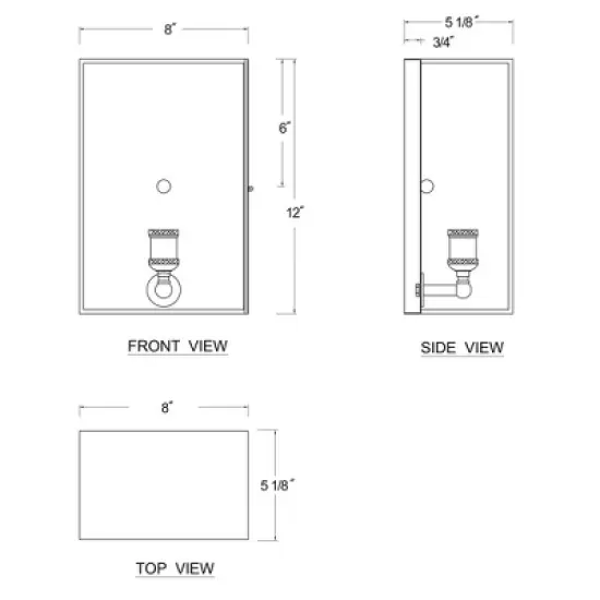 C Cattleya 1-Light Brass Outdoor Wall Light Fixture with Dark Bronze Finsh,12in image {6}