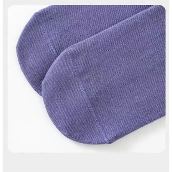 Anna-Kaci 4 Pairs Women's Ankle Grip Yoga Socks Soft Cotton Non-Slip Bottom Striped Cuff image {6}