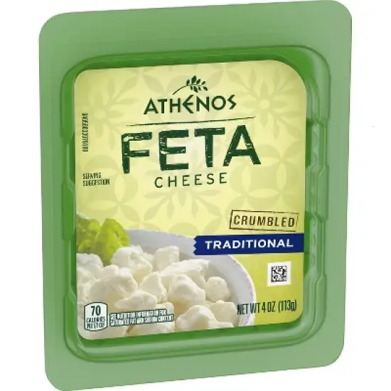 Athenos Crumbled Traditional Feta Cheese - 4oz image {7}