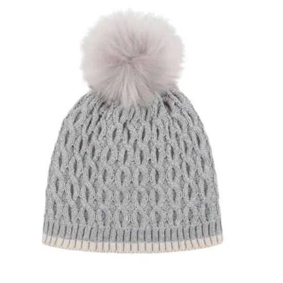 Kids' Ice Palace Hat With Pom Pom | Size Age 7-10 - Canal Blue image {1}