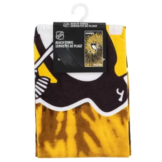 NHL Pittsburgh Penguins Pyschedelic Beach Towel image {3}