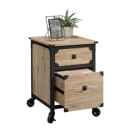 Steel River Pedestal File Cabinet Distressed Brown - Sauder image {5}