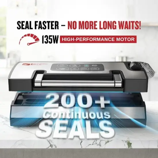 Magic Mill Premium Liquid Vacuum Sealer, Patent Liquid Sealing technology With Patented Easy-Lock Handle image {2}