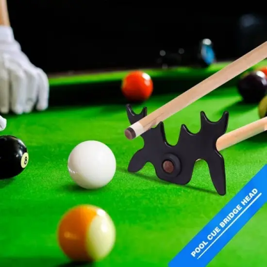 GSE Plastic Slip-On Billiard Cue Bridge Head &ndash; Moosehead Design, Universal Fit, Pool Billiard Accessories image {5}