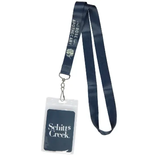 Schitts Creek Lanyard ID Badge Holder Rose Apothecary Badge Keychain Lanyard image {5}