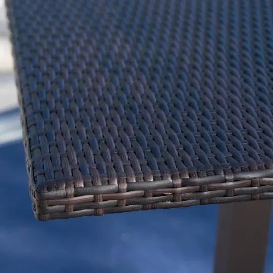 Leo 3pc Wicker Square Bar Set Multibrown - Christopher Knight Home image {4}