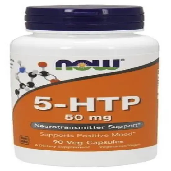 5-HTP 50mg by Now Foods  -  90 VegCap image {2}