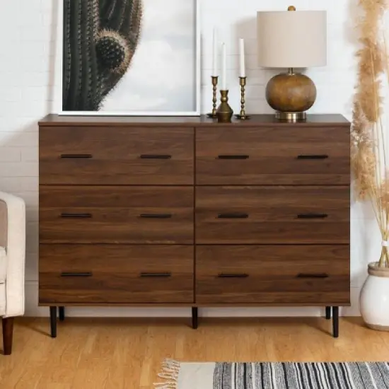 Higgins Modern Horizontal 6 Drawer Dresser - Saracina Home image {14}