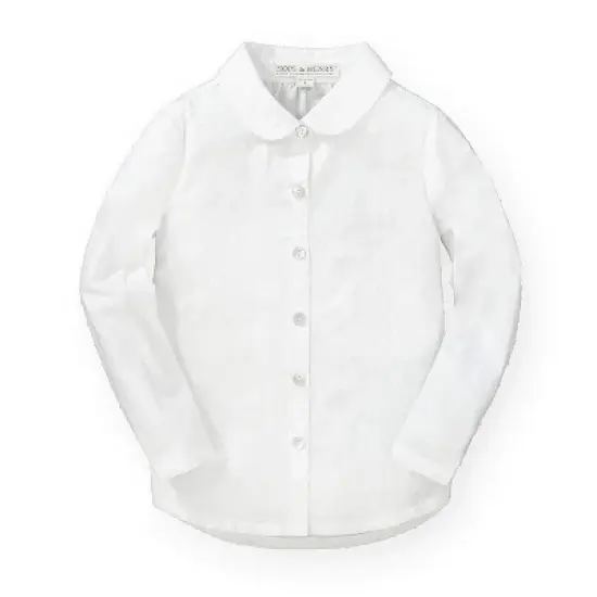Hope & Henry Girls' Peter Pan Collar Top, Kids image {7}