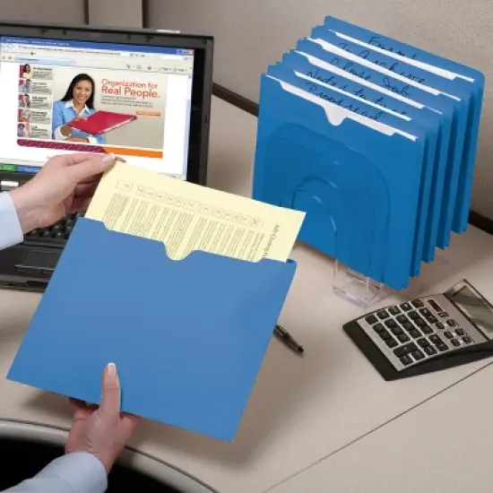 Smead File Jacket, Reinforced Straight-Cut Tab, Flat-No Expansion, Letter Size, 100 per Box image {11}