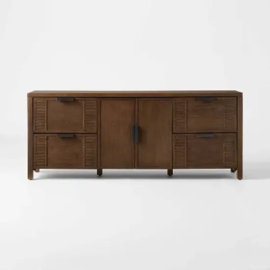 Dosinia 4 Drawer Media Stand Brown - Threshold&trade; designed with Studio McGee image {2}