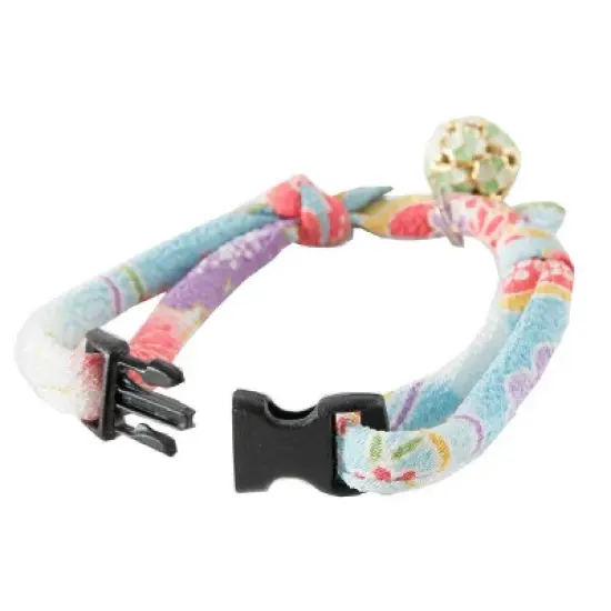 Necoichi Cherimen Cat Collar with Clover Bell image {1}