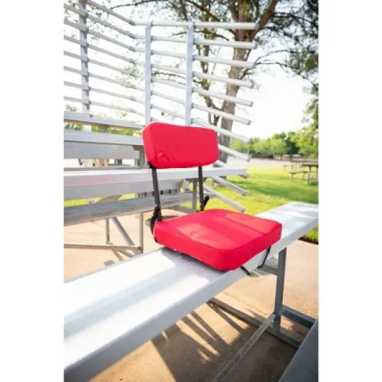 Stansport Steel Frame Foldable Coliseum Seat - Red image {7}