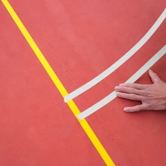 Stockroom Plus 2 Rolls Floor Marking Tape, 3/8 in x 36 Yards, 0.16mm, Vinyl Pinstripe Tape for Vehicles, Classroom, Warehouse, Gym, Black image {1}