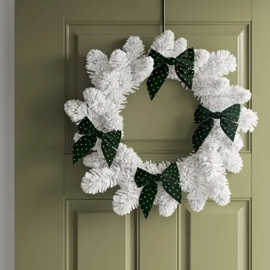 2ct Metallic Polka Dot Christmas Decorative Bow - Wondershop&trade; image {1}