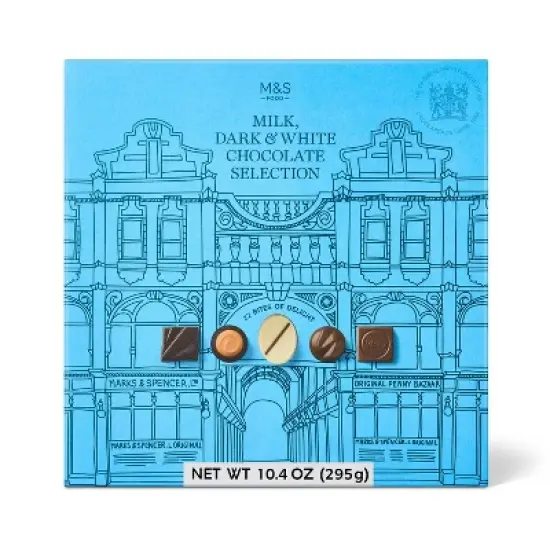 M&S Milk, Dark and White Milk Chocolate Selection - 10.58oz image {4}