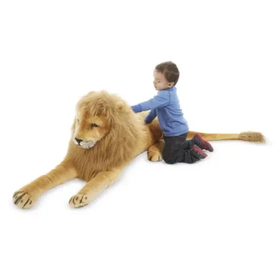 Melissa & Doug Giant Lion - Lifelike Stuffed Animal image {2}