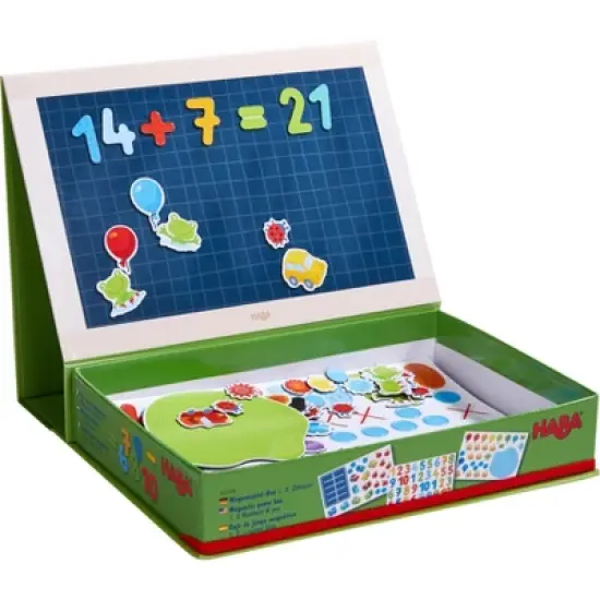Magnetic Game Box 1 2 3 Numbers & You - 158 Magnetic Pieces in Travel Cardboard Carrying Case image {3}