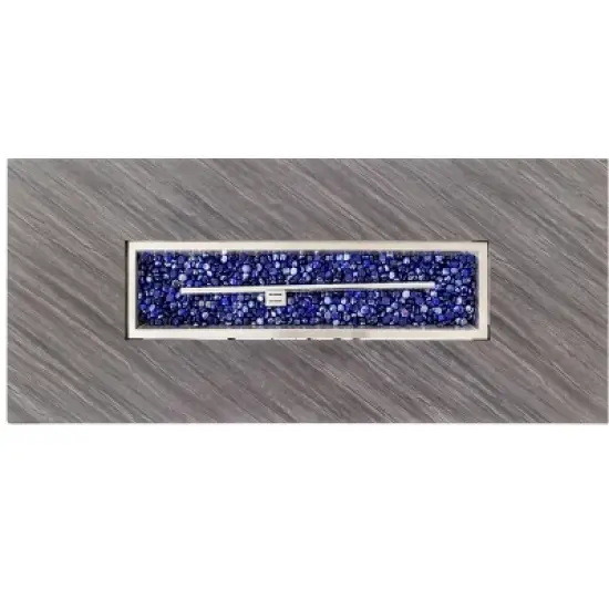 GDFStudio Mildred 54" Iron and Wood Propane Fire Pit Table with Rain Cover image {3}