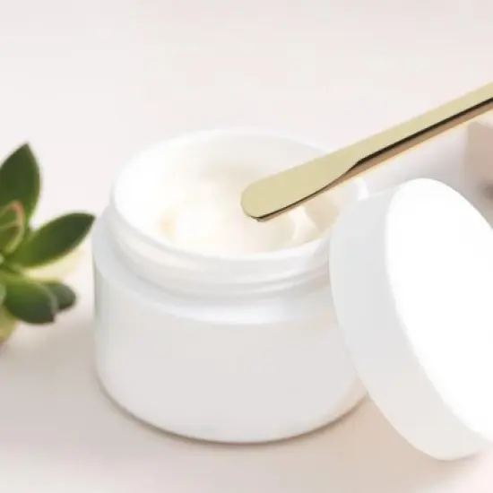 Unique Bargains Round Handle Mini Makeup Cosmetic Spoon 2 Pcs image {1}