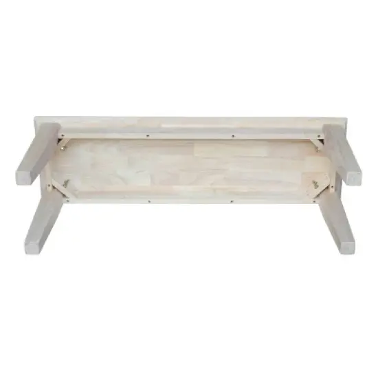Shaker Style Bench Unfinished - International Concepts image {4}