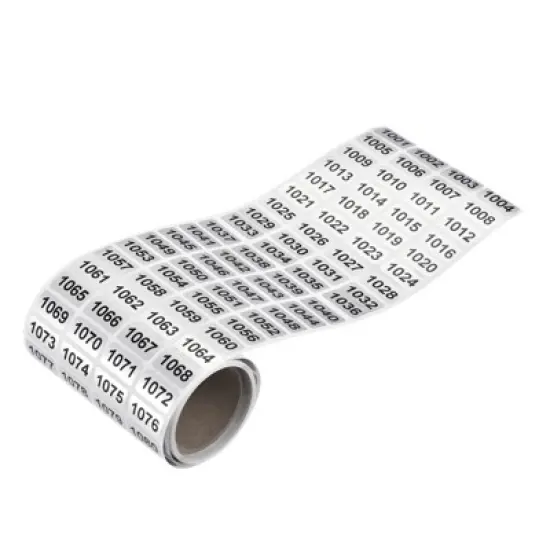 Unique Bargains Office Warehouse Self-Adhesive Consecutive Number Sticker Labels image {5}