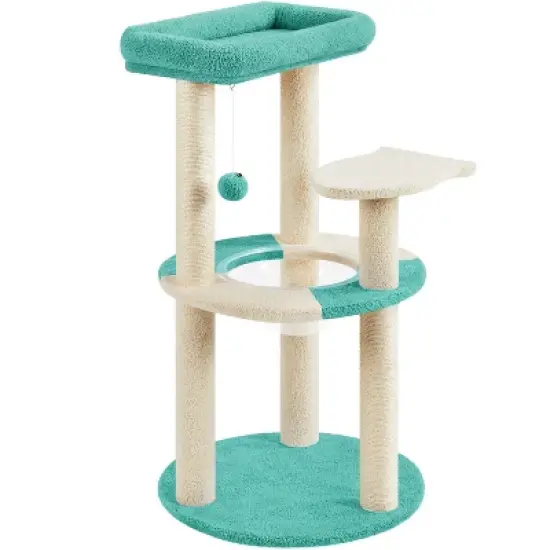 Yaheetech 35.5" Tall Ocean Cat Tree with Natural Sisal for Kittens image {10}