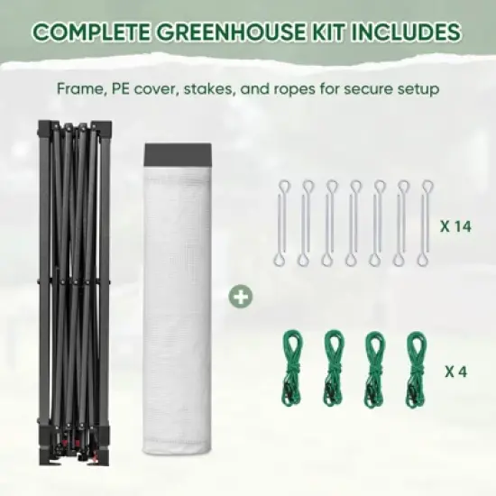 EAGLE PEAK 10x10 Portable Walk in Greenhouse image {6}