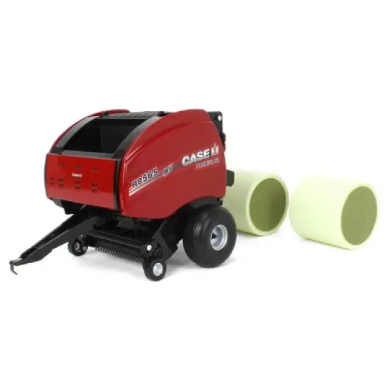 ERTL 1/16 Case IH RB565 Round Baler with 2 Round Bales, 44313 image {2}